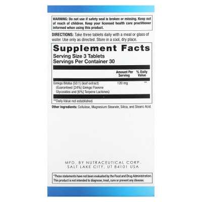 Bodygold, Ginkoba Brain Formula, 90 tablets