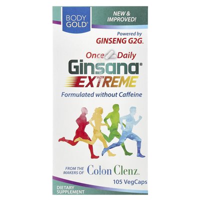 BodyGold, Ginsana Energy, All-Natural Energizer, 105 VegCaps BodyGold, Ginsana Energy, All-Natural Energizer, 105 VegCaps