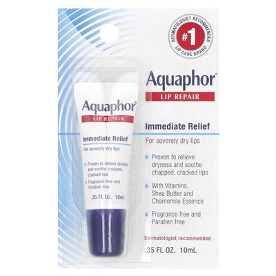 Aquaphor, Naprawa Ust, Natychmiastowa Ulga, Bezzapachowe, 0,35 uncji fl (10 ml) Aquaphor, Naprawa Ust, Natychmiastowa Ulga, Bezzapachowe, 0,35 uncji fl (10 ml)