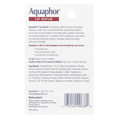 Aquaphor, Naprawa Ust, Natychmiastowa Ulga, Bezzapachowe, 0,35 uncji fl (10 ml) Aquaphor, Naprawa Ust, Natychmiastowa Ulga, Bezzapachowe, 0,35 uncji fl (10 ml)