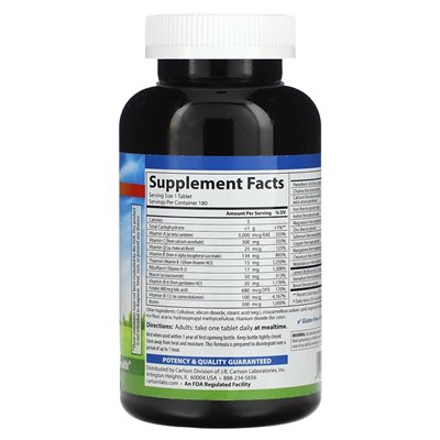 Carlson, Super 1 Daily, 180 Vegetarian Tablets