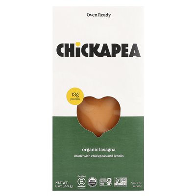 Chickapea, lasagna organiczna, 8 uncji (227 g)