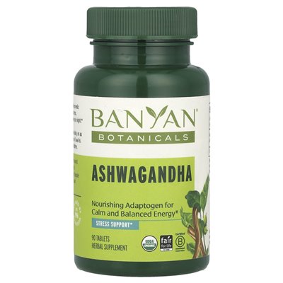 Banyan Botanicals, Ashwagandha, 90 Tabletten