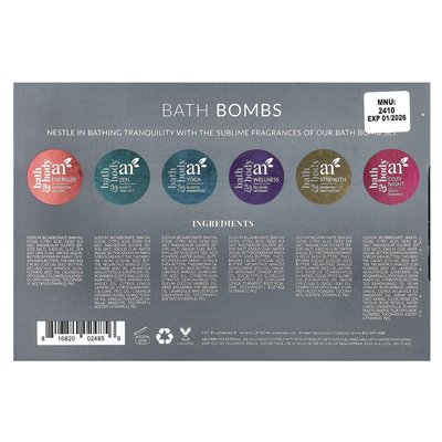 Artnaturals, bomby do kąpieli, 6 bomb, 4 uncje (113 g)