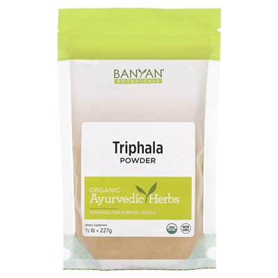 Banyan Botanicals, Triphala Powder, 0,5 funta (227 g) Banyan Botanicals, Triphala Powder, 0,5 funta (227 g)