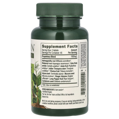 Banyan Botanicals, Łagodzenie Stresu, 90 Tabletek Banyan Botanicals, Łagodzenie Stresu, 90 Tabletek