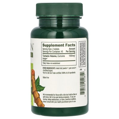 Banyan Botanicals, Kurkuma, 90 Tabletten