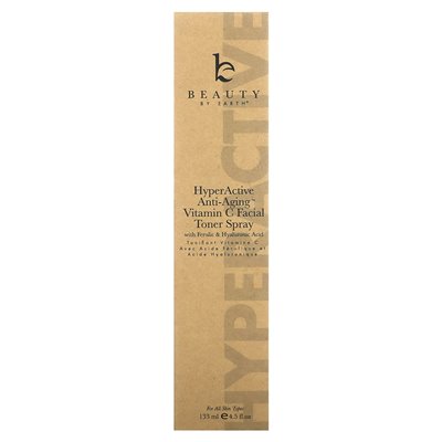 Piękno według Ziemi, nadpobudliwy przeciwstarze, witamina C Spray do twarzy, 4,5 fl oz (133 ml)