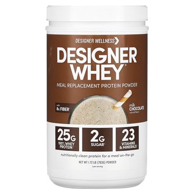 Designer Wellness, projektant serwatki, białko zastępujące posiłek, czekolada mleczna, 1,72 funta (783 g)