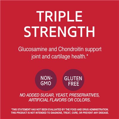 21st Century, Glucosamin/Chondroitin mit dreifacher Stärke, 60 Tabletten