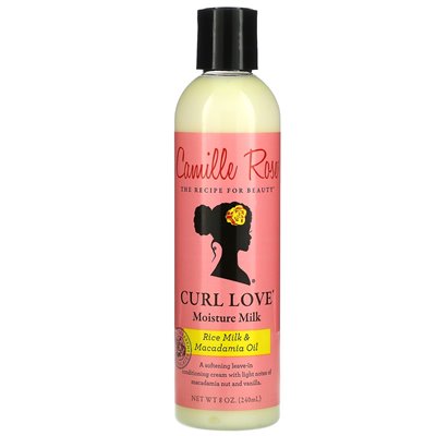 Camille Rose, Curl Love Moisture Milk, krem ​​kremowy, mleko ryżowe i Macadamia, 8 uncji (240 ml)