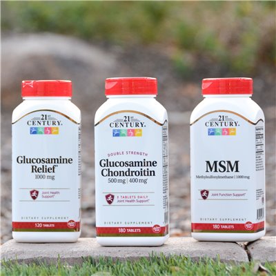 21st Century, Glucosamin-Chondroitin, doppelte Stärke, 180 Tabletten
