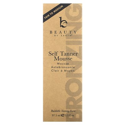 Piękno według Ziemi, mus self tanner, uczciwy do średniego, 3,3 fl oz (97,5 ml)