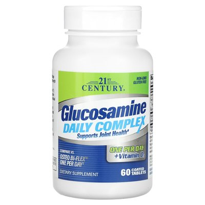 XXI century, glucosamine daily complex, 60 coated tablets