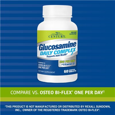 XXI century, glucosamine daily complex, 60 coated tablets