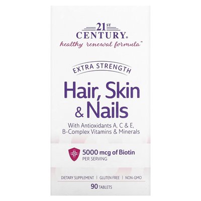 21st Century, Extra Hair, Skin & Nails, 90 Tablets