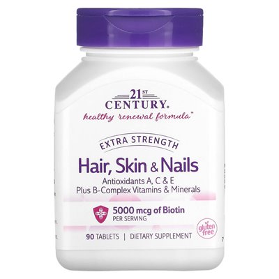 21st Century, Extra Hair, Skin & Nails, 90 Tablets