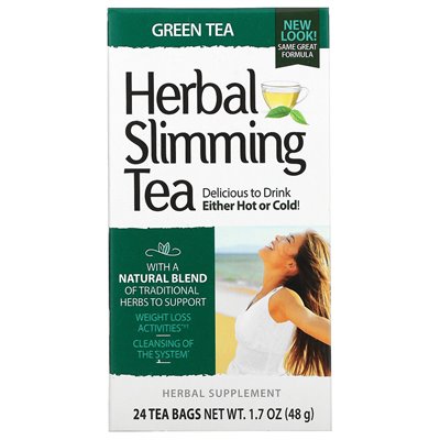 21st Century, Herbal Tea, Green Tea, 24 Tea Bags, 1.7 Ounces (48 G)