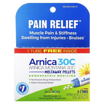 Boiron, Arnica Montana, 30c, 3 Tuben mit je ca. 80 Granulat