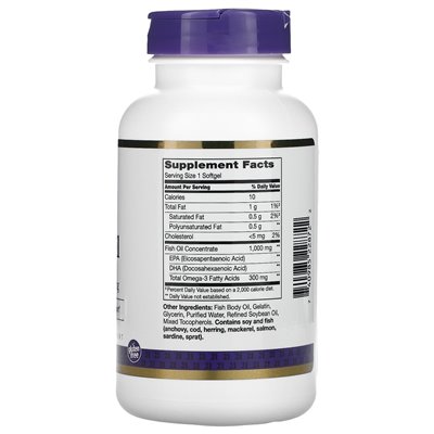 XXI wiek, olej rybny, 1000 mg, 120 miękkich XXI wiek, olej rybny, 1000 mg, 120 miękkich