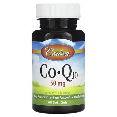 Carlson, COQ10, 50 mg, 60 miękkich żeli Carlson, COQ10, 50 mg, 60 miękkich żeli