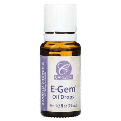 Carlson, E-Gem Oil Drops, 1/2 fl oz (15 ml) Carlson, E-Gem Oil Drops, 1/2 fl oz (15 ml)