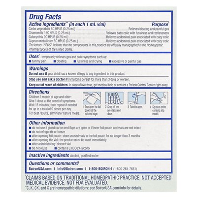 Boiron, brzuch Camilia, dawki cieczy, 1 miesiąc +, 30 dawek, 0,34 fl oz (1 ml) Boiron, brzuch Camilia, dawki cieczy, 1 miesiąc +, 30 dawek, 0,34 fl oz (1 ml)