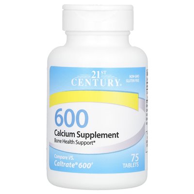 21st Century, Calcium-Ergänzung 600, 75 Tabletten