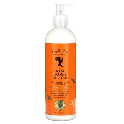 Camille Rose, świeży nektar miodowy, zabieg głębokiego kondycjonowania, 12 flory (355 ml)