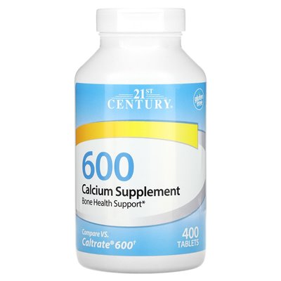 XXI wiek, suplement wapnia, 600 mg, 400 tabletek