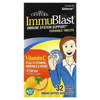 XXI wiek, Impublast, witamina C, cytrusy, 32 tabletki do żucia