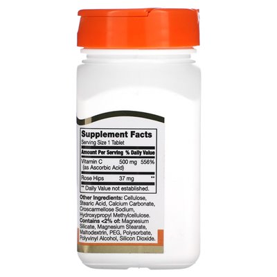 XXI wiek, witamina C z różami, 500 mg, 110 tabletek