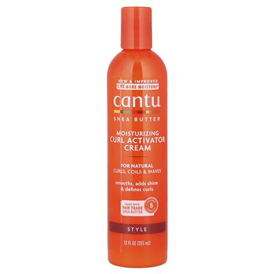 Cantu, Shea Butter, Nawilżący krem ​​aktywalny, 12 Fl Oz (355 ml)