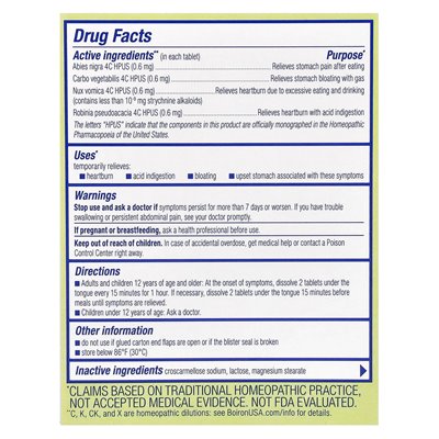 Boiron, sauer, Sodbrennen Linderung, unaufhaltsam, 60 Tabletten Melaway