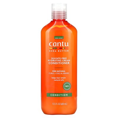 Cantu, Shea Butter Sulfate Bez nawilżający odżywka, do naturalnych loków, cewek i fal, 13,5 fl oz (400 ml)