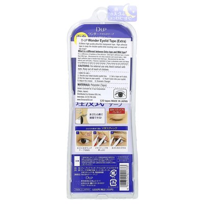 D-up, Miracle Eyelid Tape, Extra, 120 Tapes