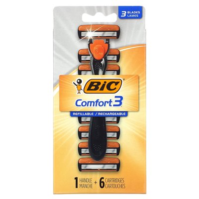 Bic, Comfort 3, 1 Uchwyt, 6 nabojów