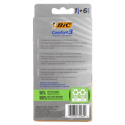 Bic, Comfort 3, 1 Uchwyt, 6 nabojów