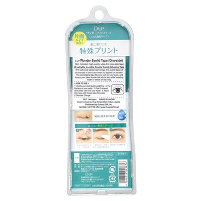 D-up, Miracle Eyelid Tape, One Side, 144 Tapes