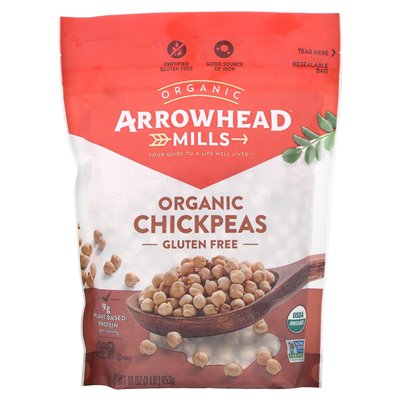 Arrow Mills, Organic Chickpeas, 16 oz (453 g)