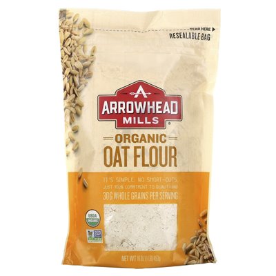 Arrowroot Mills, Bio-Hafermehl, 1 lb (453 g)