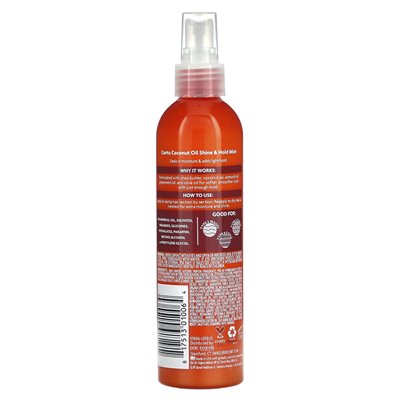 Cantu, Shea Butter, Coconut Oil Shine &amp Hold Mist, 8 Fl Oz (237 ml)