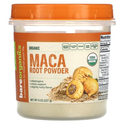 Bareorganics, Bio-Maca-Wurzelpulver, 8 oz (227 g)
