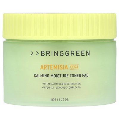 BringGreen, Artemisia Cera, Calming Moisture Tone Pad, 5,29 uncji (150 g)