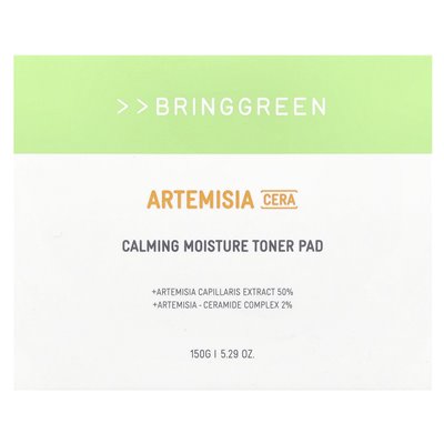BringGreen, Artemisia Cera, Calming Moisture Tone Pad, 5,29 uncji (150 g)