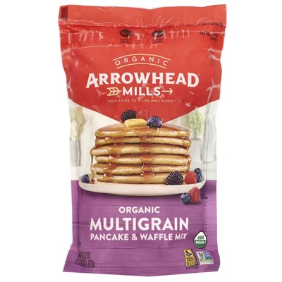 Arrowhead Mills, Organic Multigrain Pancake &amp Waffle Mix, 22 uncje (623 g)