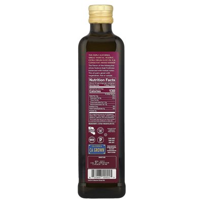 California Olive Ranch, 100% California, Extra Virgin Olive Oil, Arbequina, 16,9 Fl Oz (500 ml)