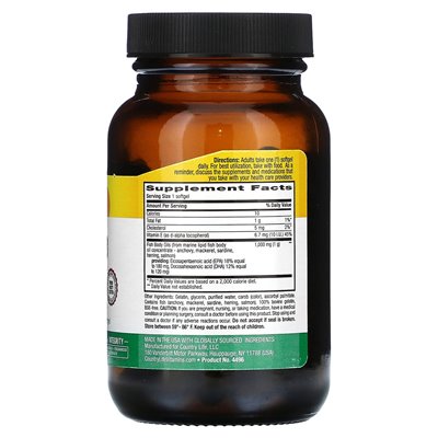 Country Life, Natural Omega-3, 1000 mg, 50 soft
