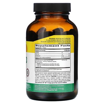 Country Life, Natural Omega-3, 1000mg, 100 Soft