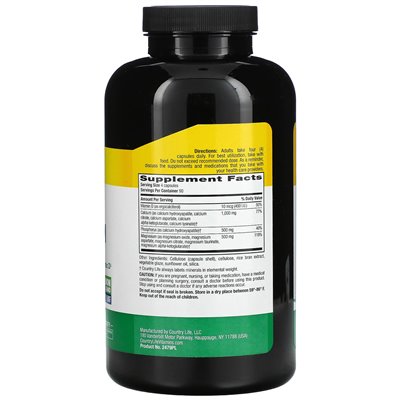 Country Life, Target Mines, Calcium Magnesium mit Vitamin D-Komplex, 360 vegane Kapseln